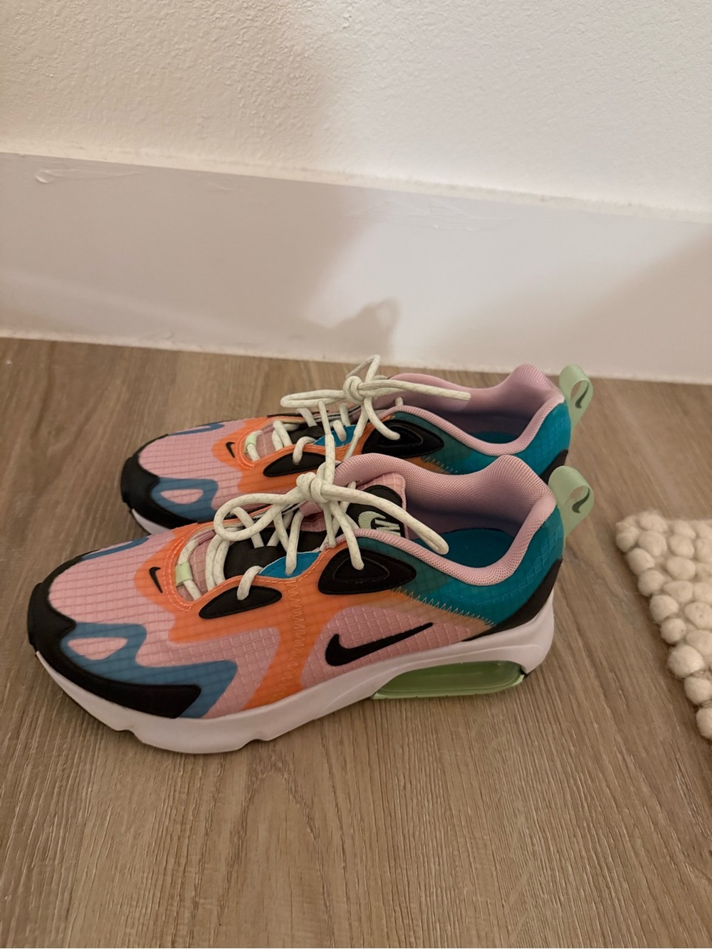 Nike Pink Orange Teal Air Max Style Sneakers